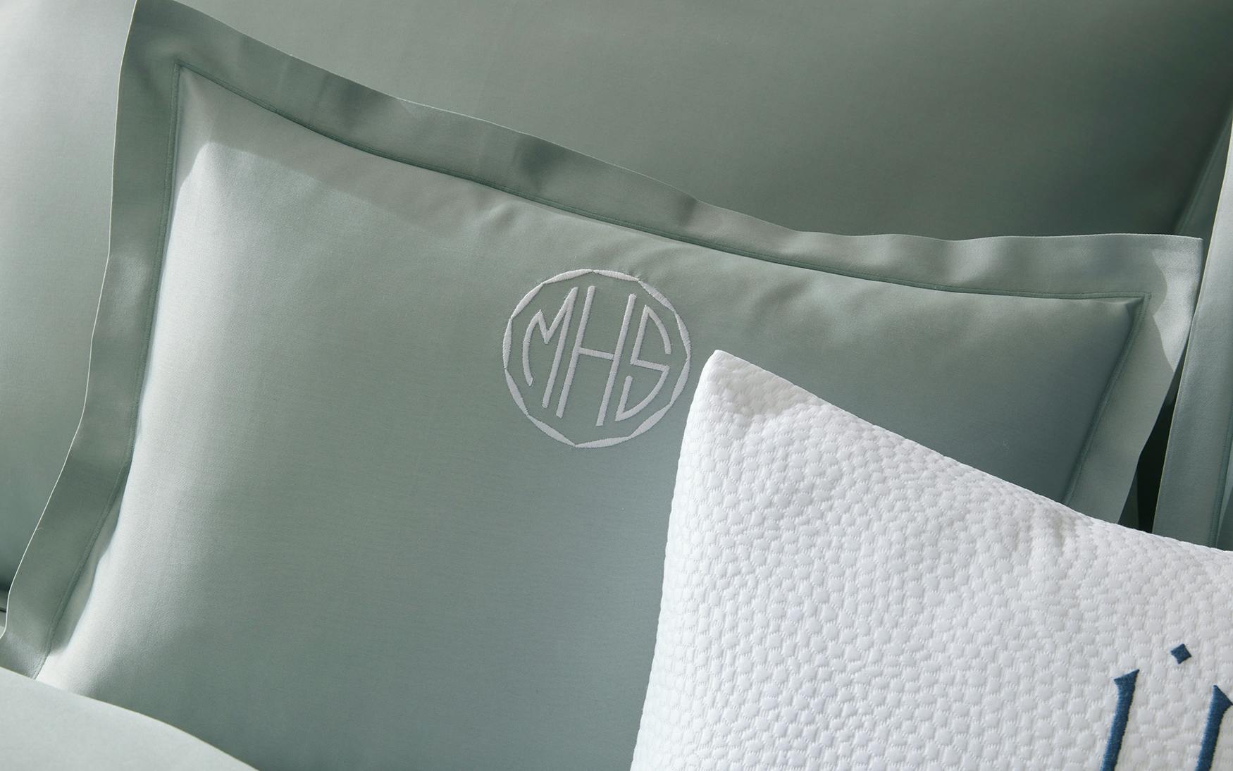 Swiss Monogram Class A for Matouk Bedding The Boutique Charleston