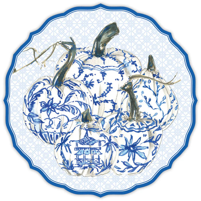 Chinoiserie Pumpkins Paper Placemats