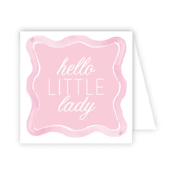 Hello Little Lady Enclosure Card