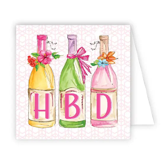 HBD Bottles Enclosure Card