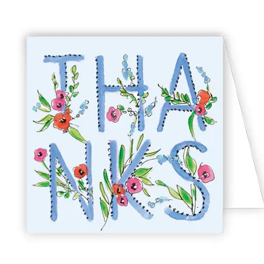 Floral Thanks Enclosure Card