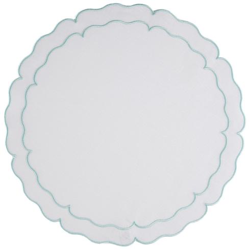 Linho Scallop Round Placemats - Set of 2