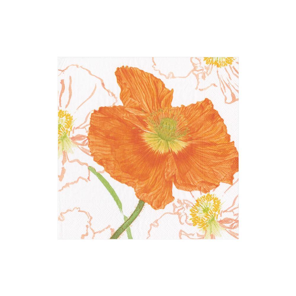 Poppy Field Paper Cocktail Napkins