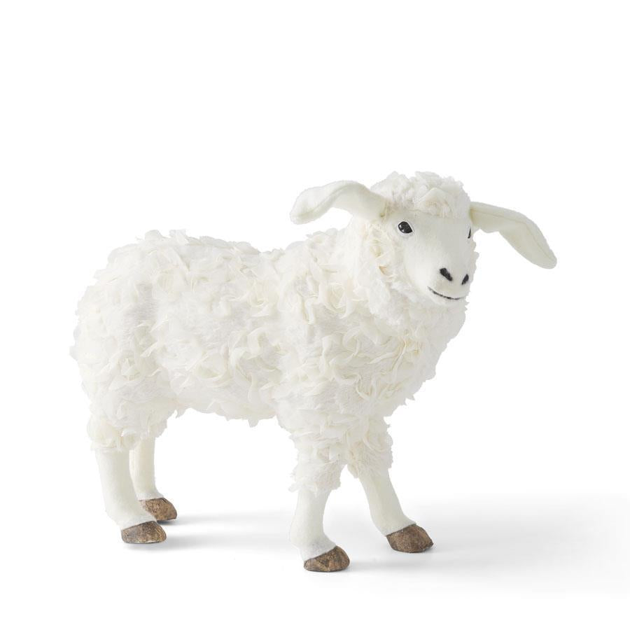 White Fluffy Standing Sheep 15''