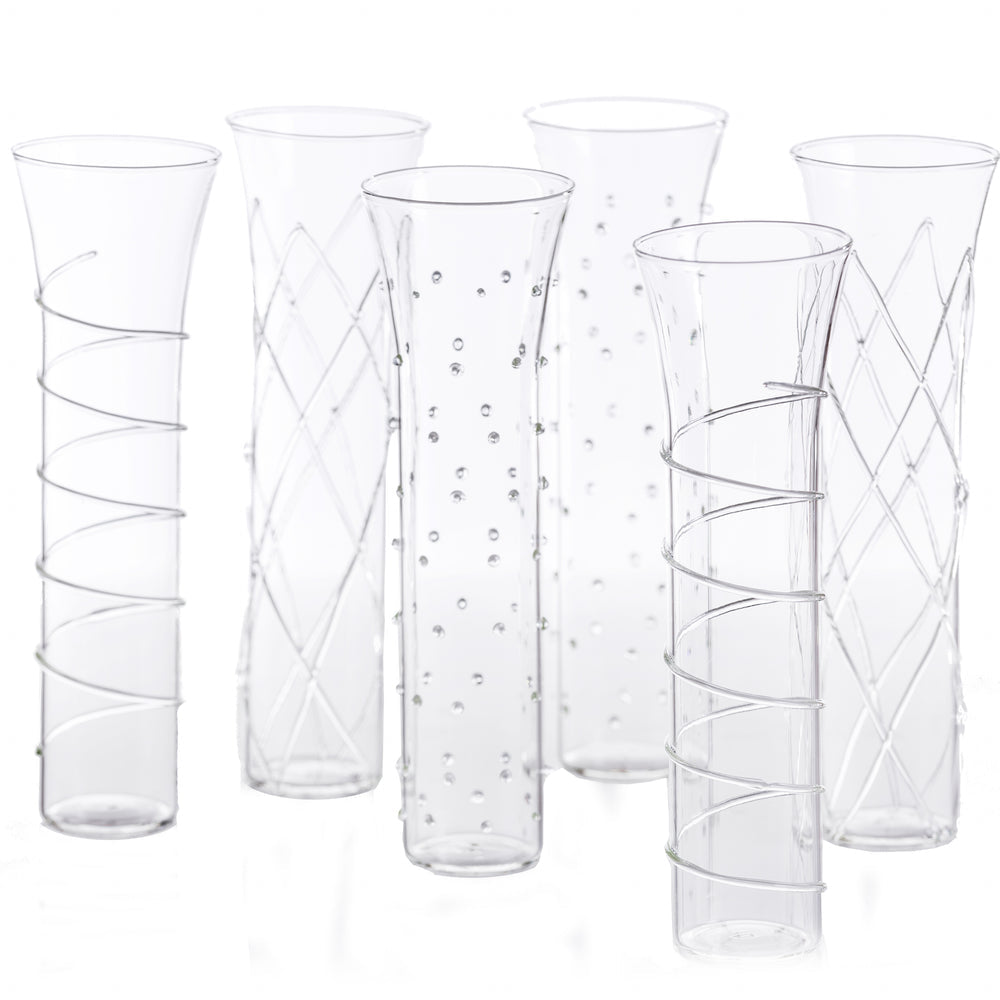 Razzle Dazzle Champagne Flutes Set of 6