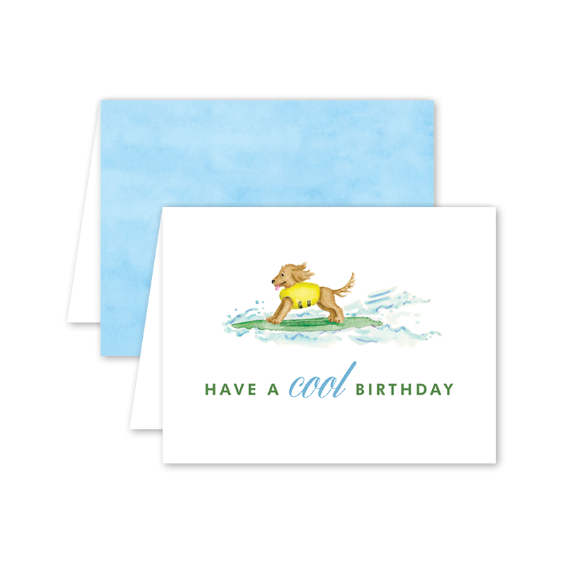 Surf’s Up Birthday Pup Card