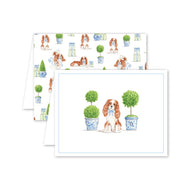 Dash Topiary & Toile Notecard Boxed Set of 8