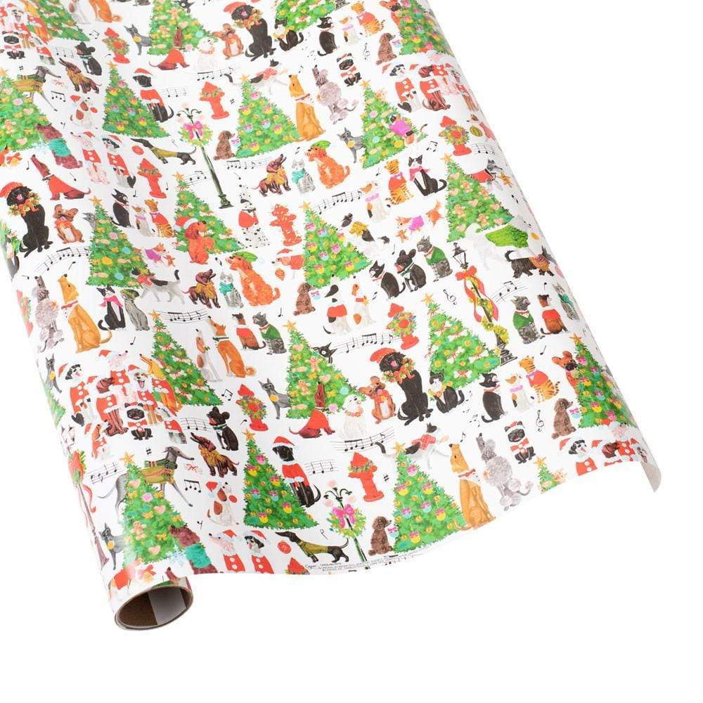 Caroling Pets Gift Wrap