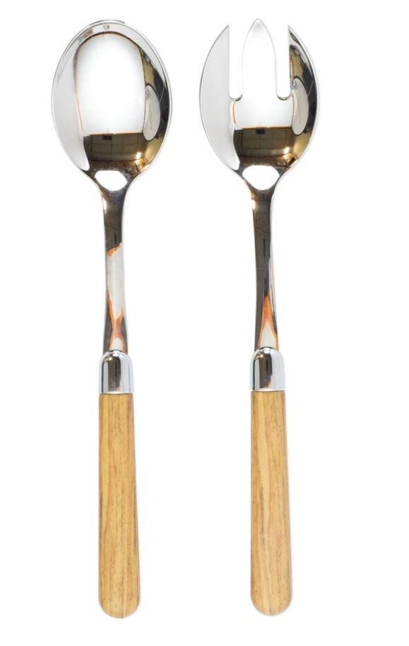 Albero Oak Salad Server Set