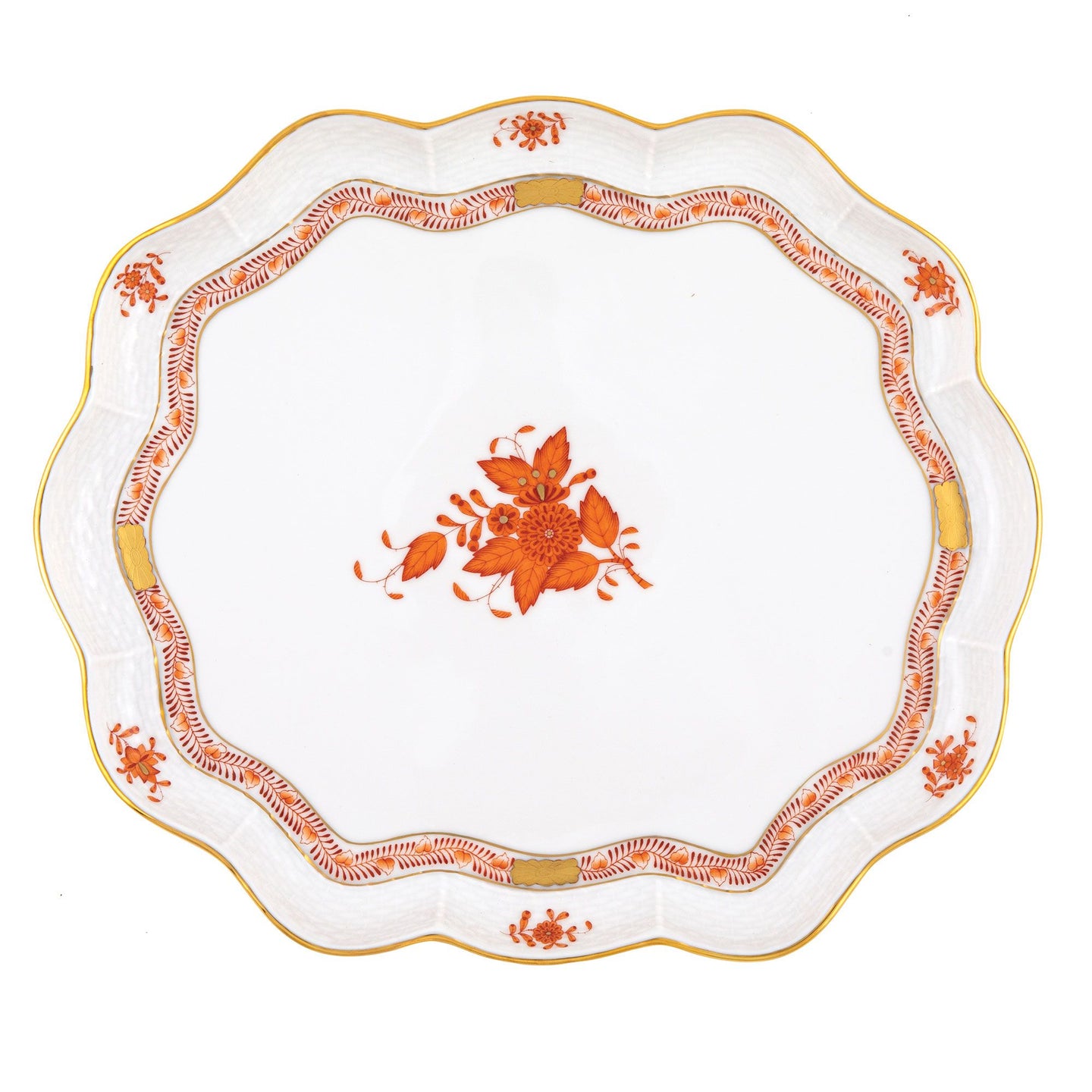 Chinese Bouquet Scallop Tray
