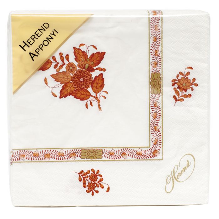 Chinese Bouquet Green Paper Napkins