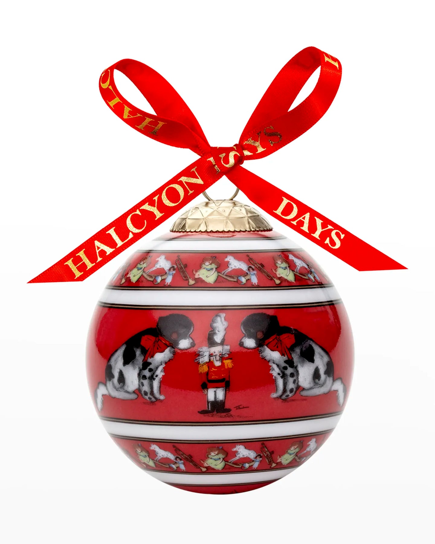 Spotty Dog & Nutcracker Christmas Ornament