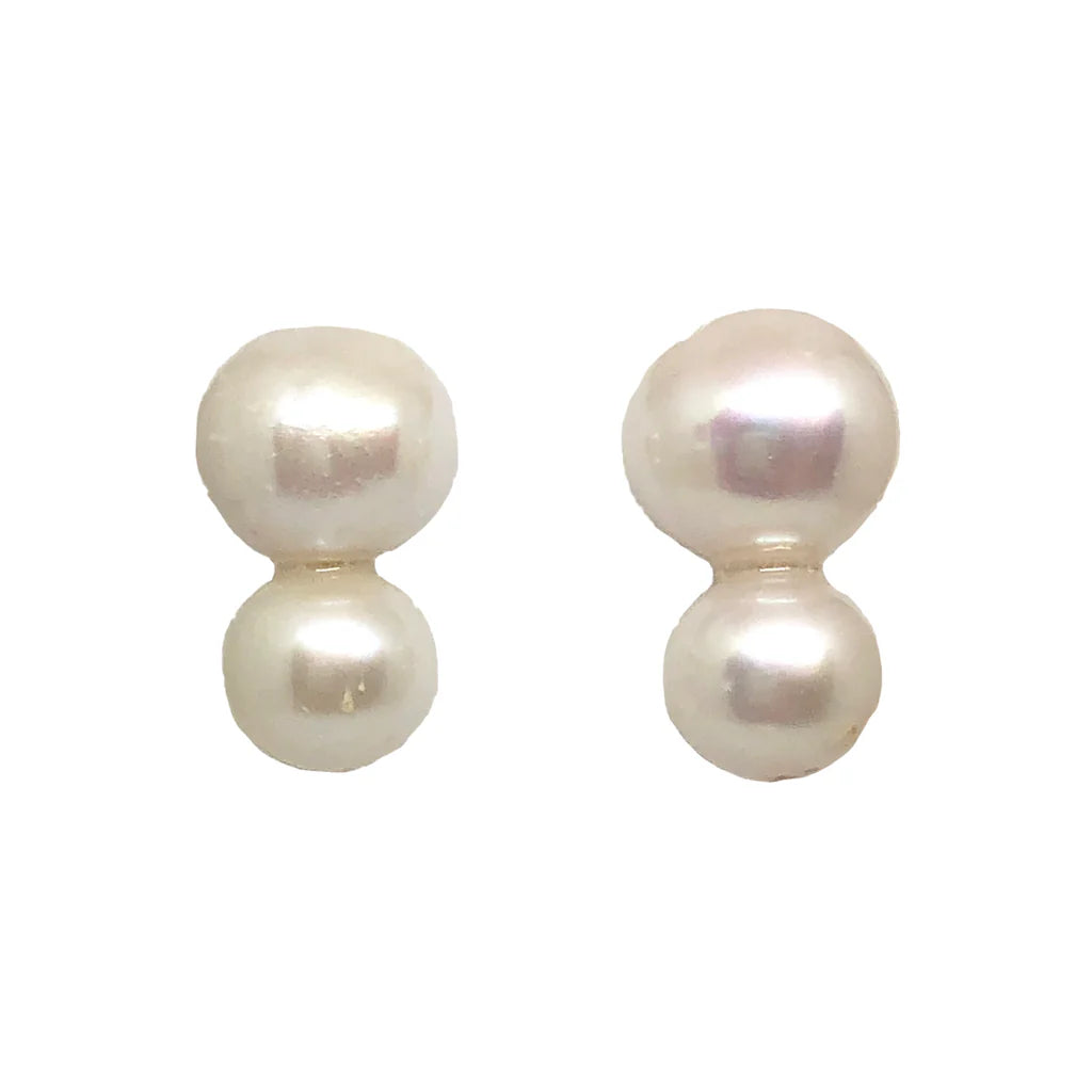 Big Pearl, Little Pearl Stud Earrings