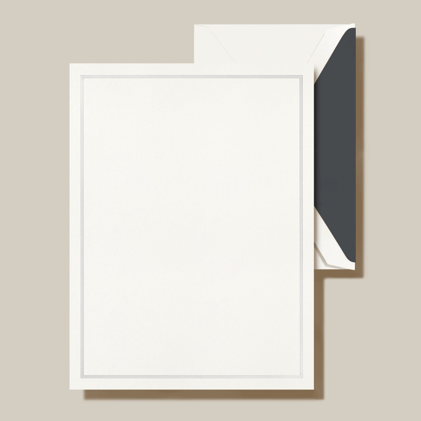 Charcoal Triple Hairline Frame Half Sheet