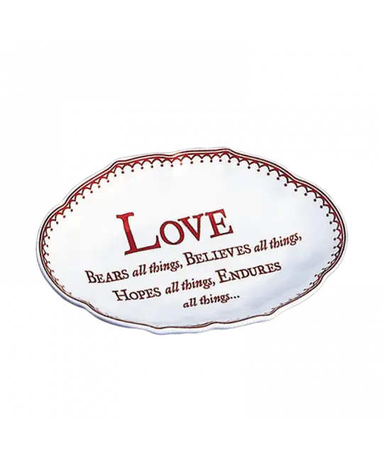Love Bears All Things Ring Tray