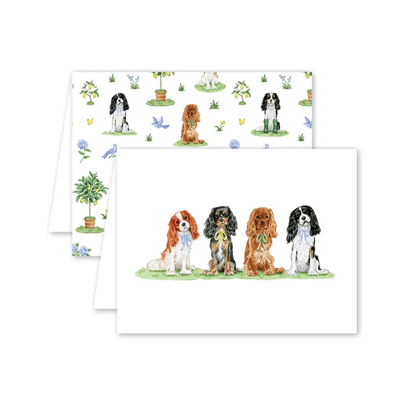 Cavalier Garden Greeting Card