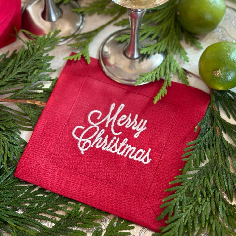 Merry Christmas Cocktail Napkin Set