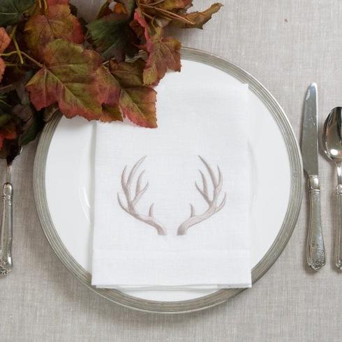 Antler Linen Tri-Fold Dinner Napkin