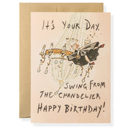 Chandelier Birthday Greeting Card