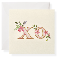 Floral XO Enclosure Card