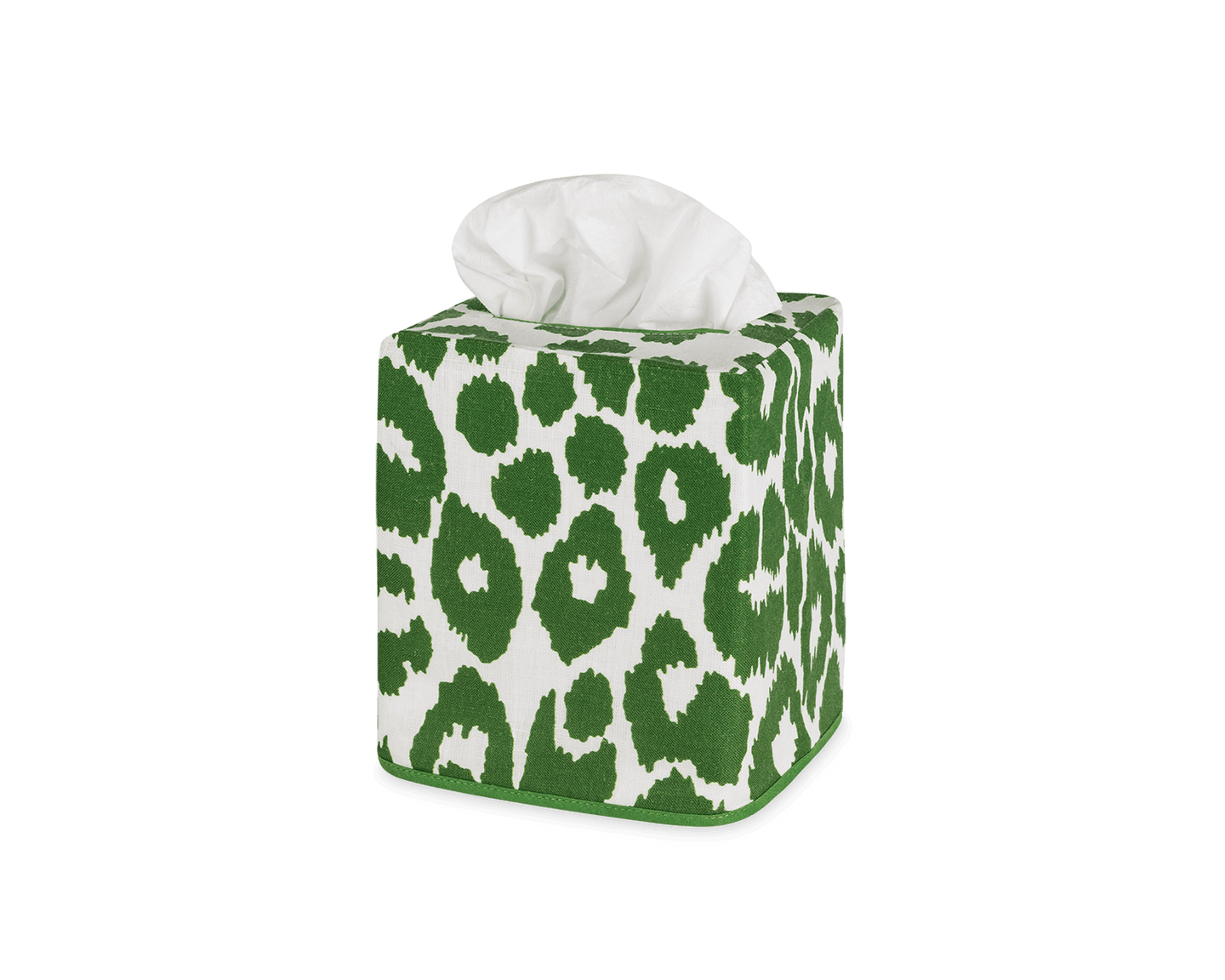 Iconic Leopard Linen Tissue Box Cover