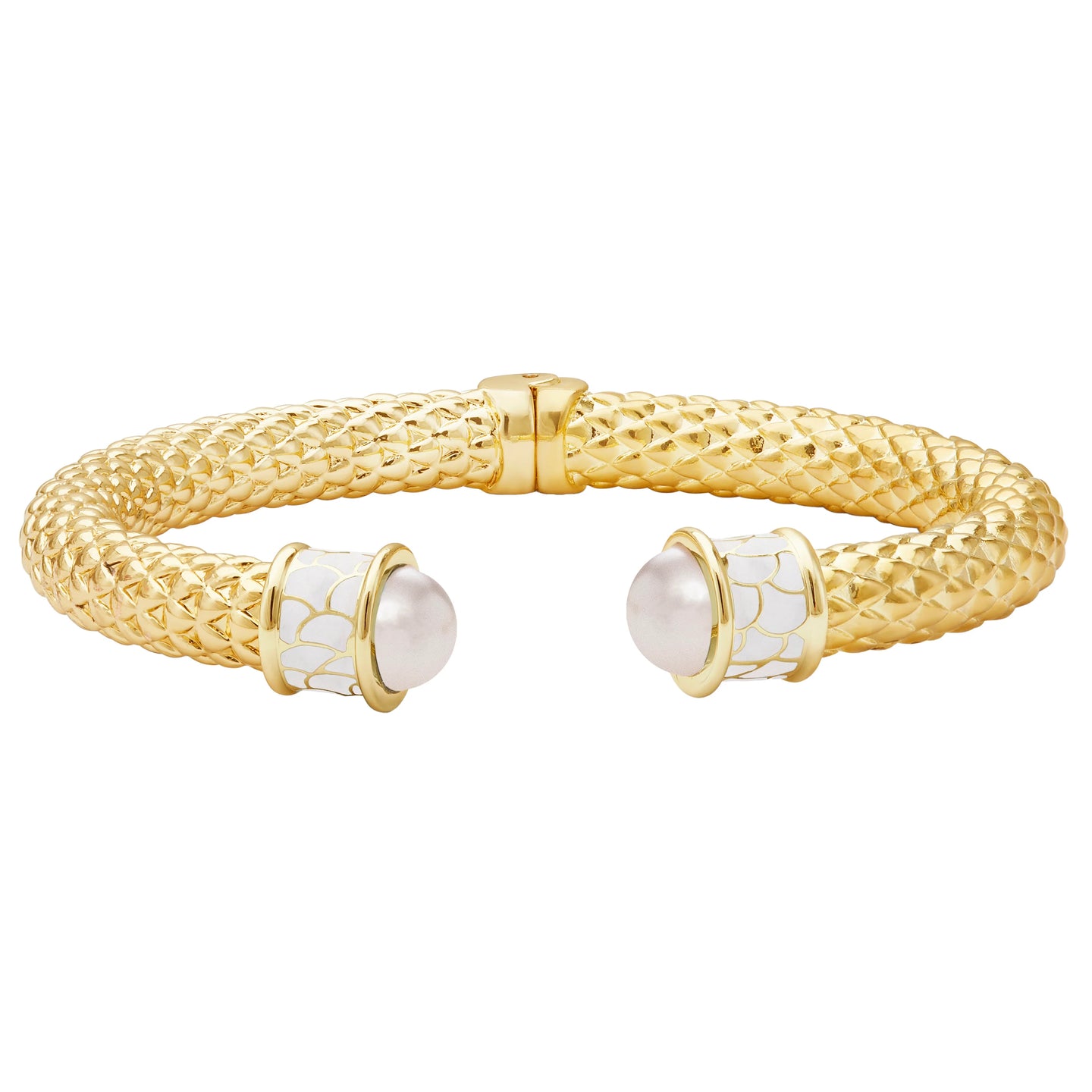 Minoan Gold Hinged Torque Bangle