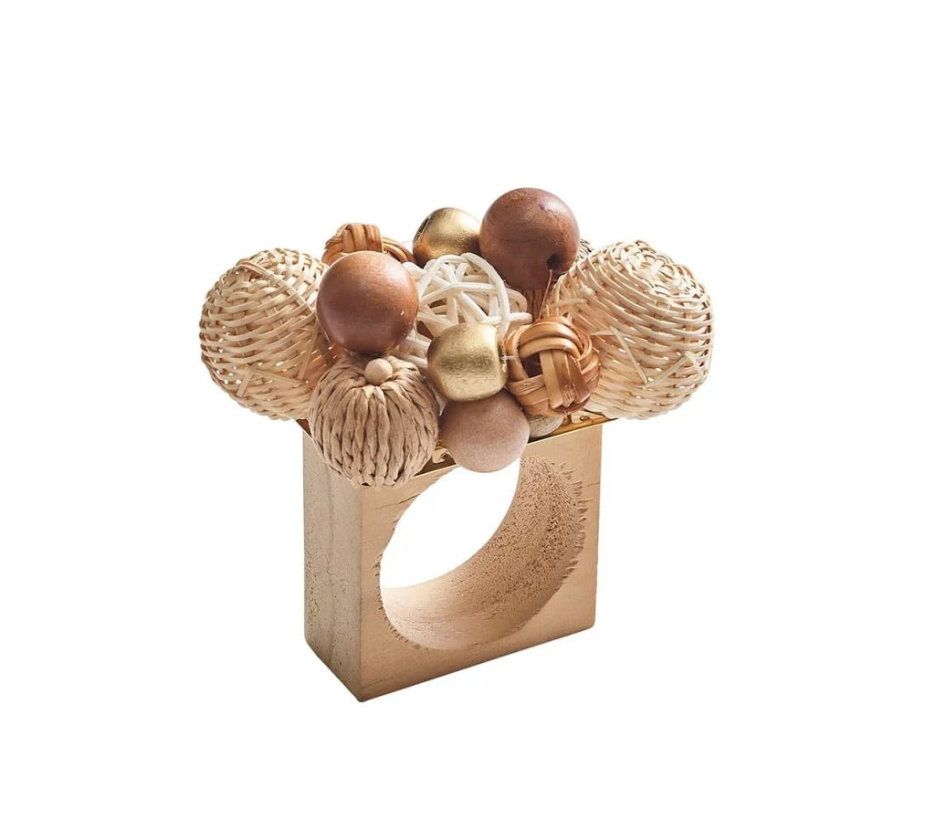Java Napkin Rings - Set of 4