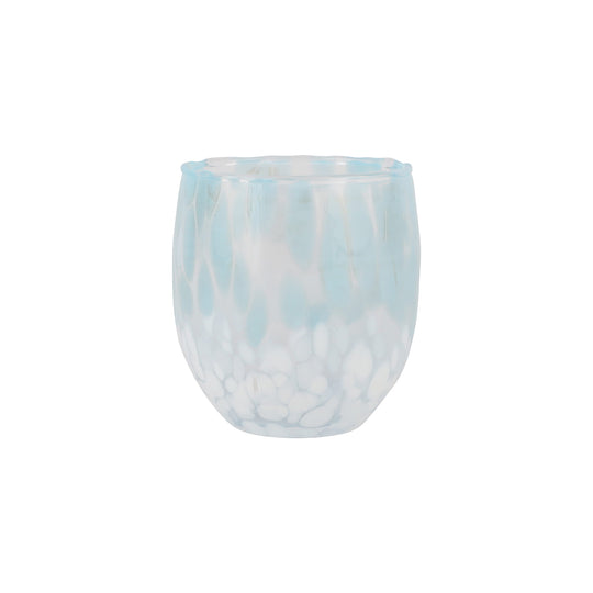 Nuvola Light Blue and White Glassware