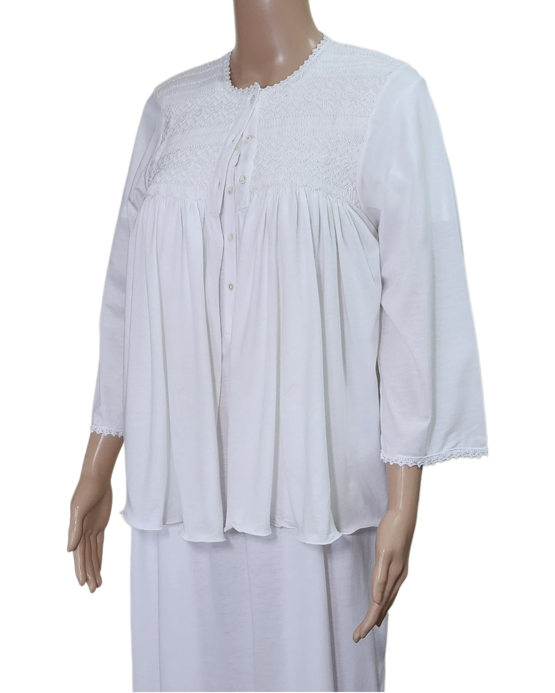 Olivia Bed Jacket - White