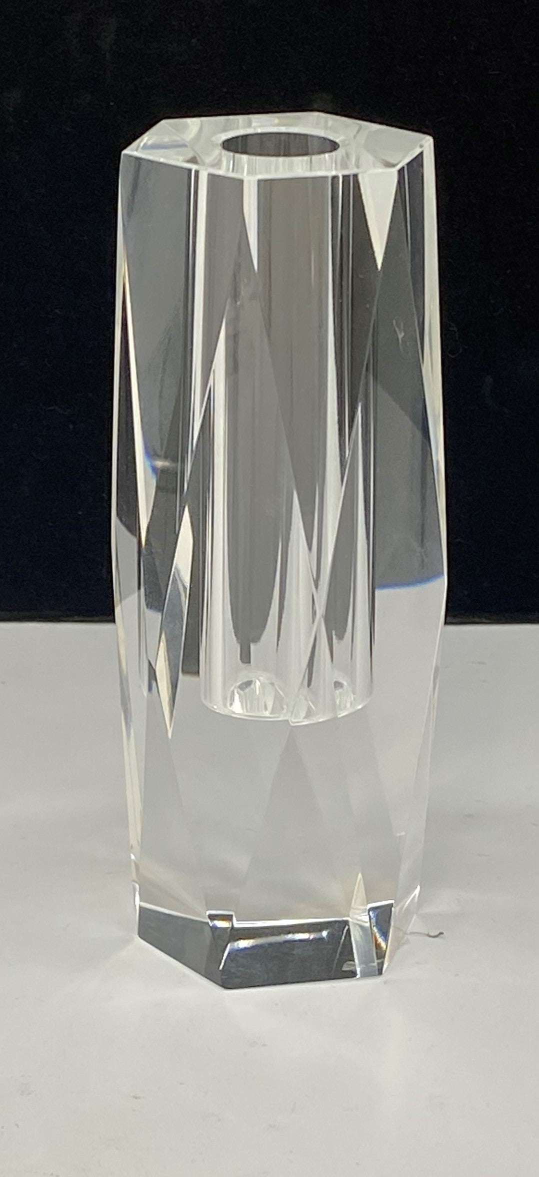 Crystal Diamond Shape Bud Vase 5.2''