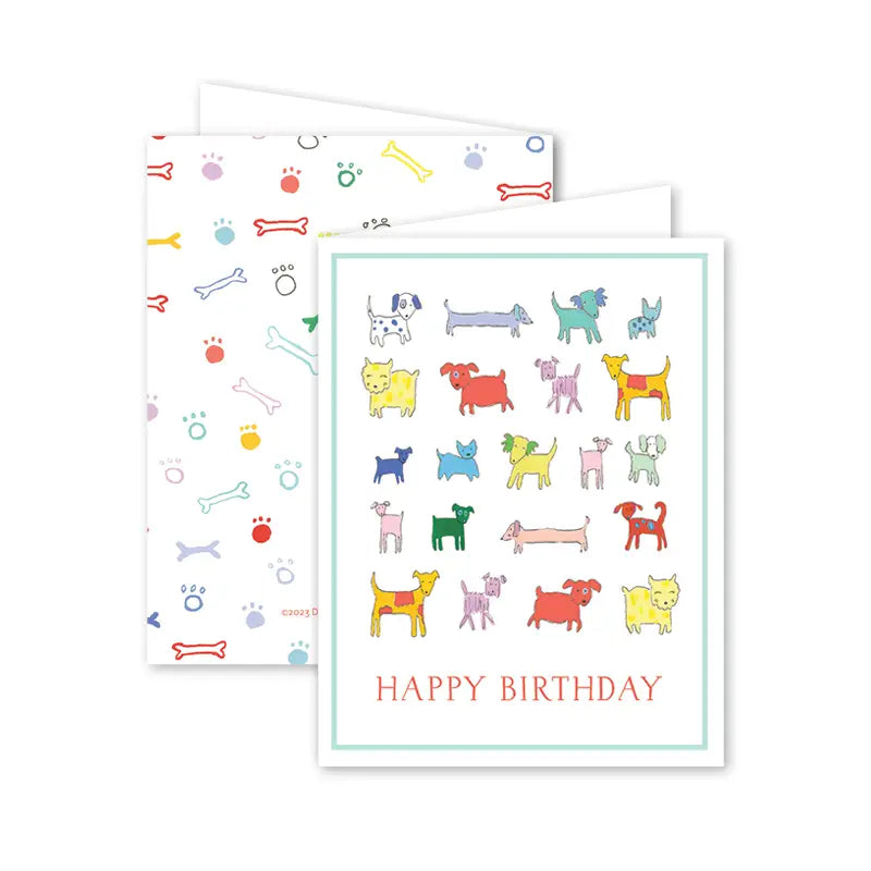 Puppy Party Birthday Greeting Card