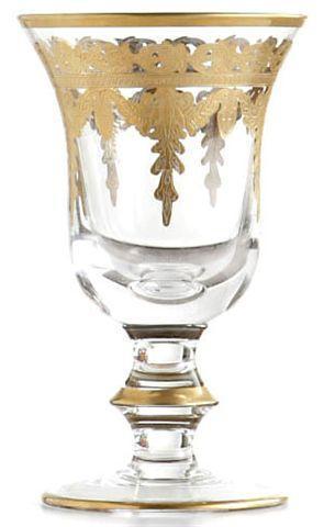 Vetro Gold Water Glass