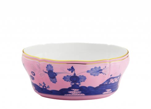 Oriente Italiano Oval Salad Bowl WITH Gold