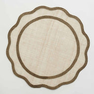 Scallop Rice Paper Placemat - Set of 4