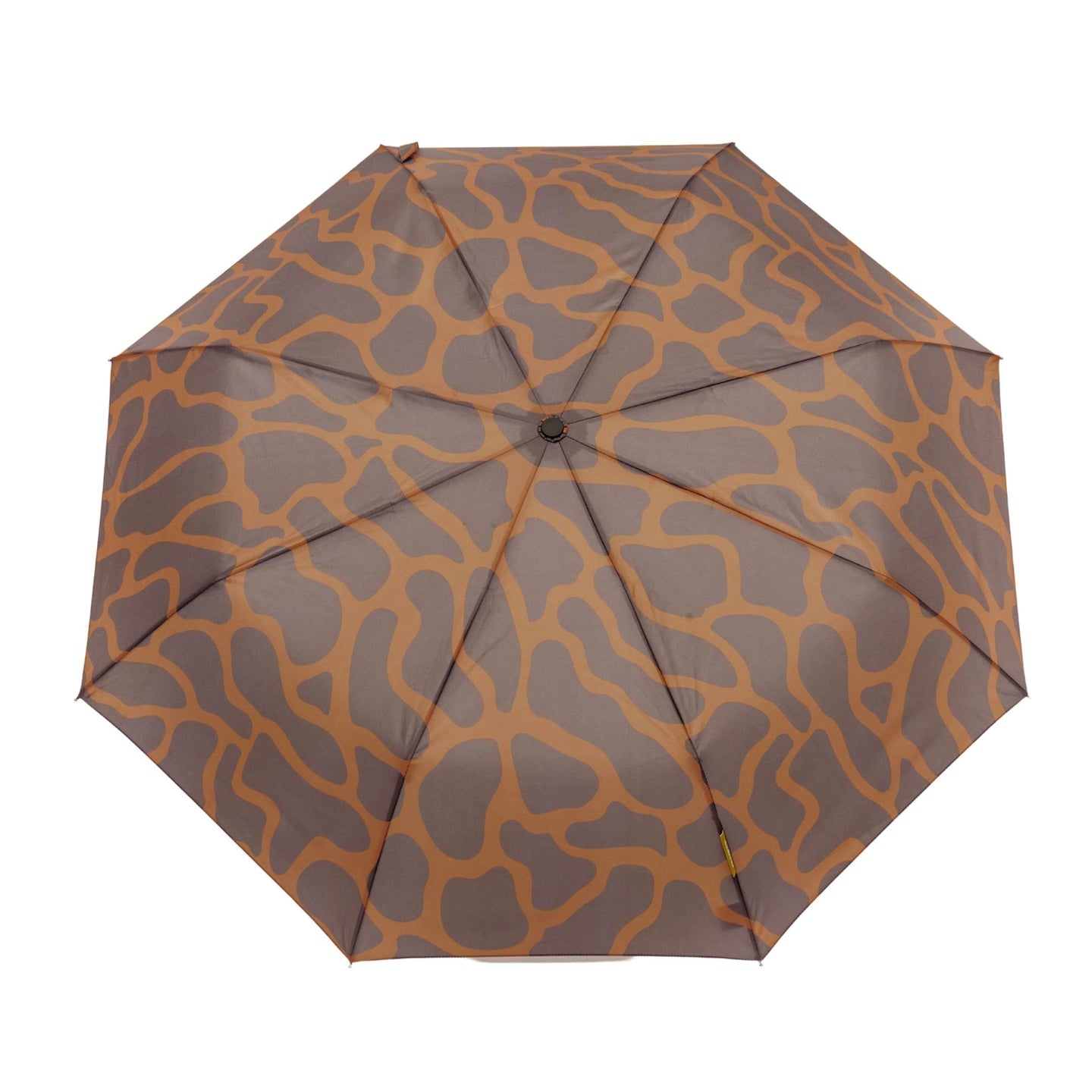 The Daily Taupe Ripples Automatic Umbrella - Coffee