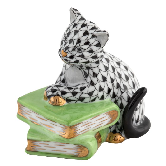Cat on Books
