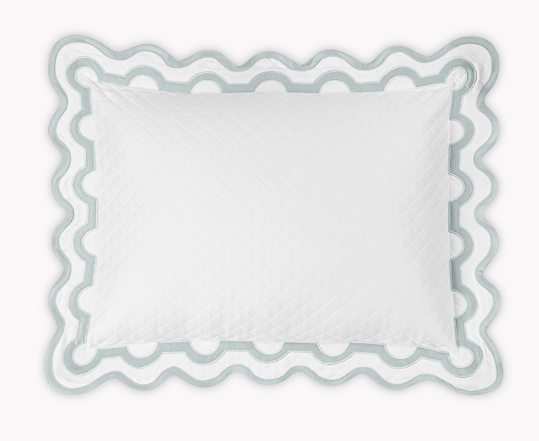 XO Monogrammed Mirasol Matelasse Sham