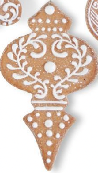 Glittered Gingerbread Ornament