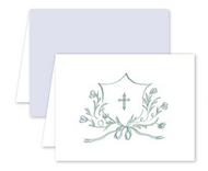 Avonlea Periwinkle Cross Greeting Card