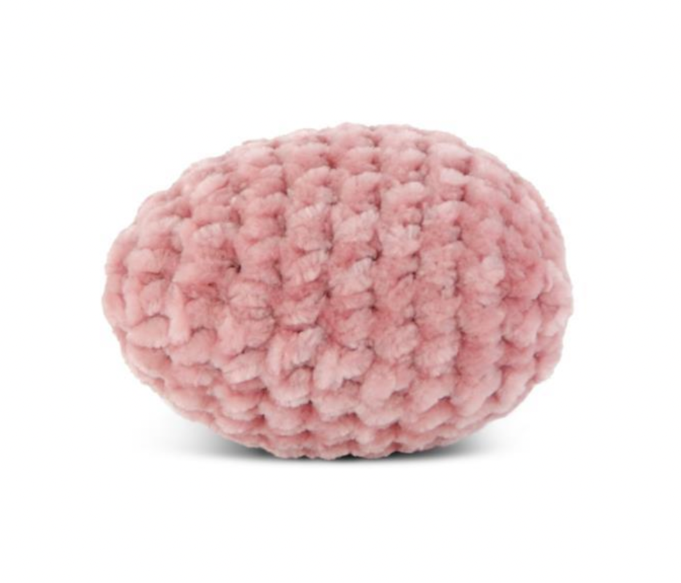 Pink Crochet Easter Egg