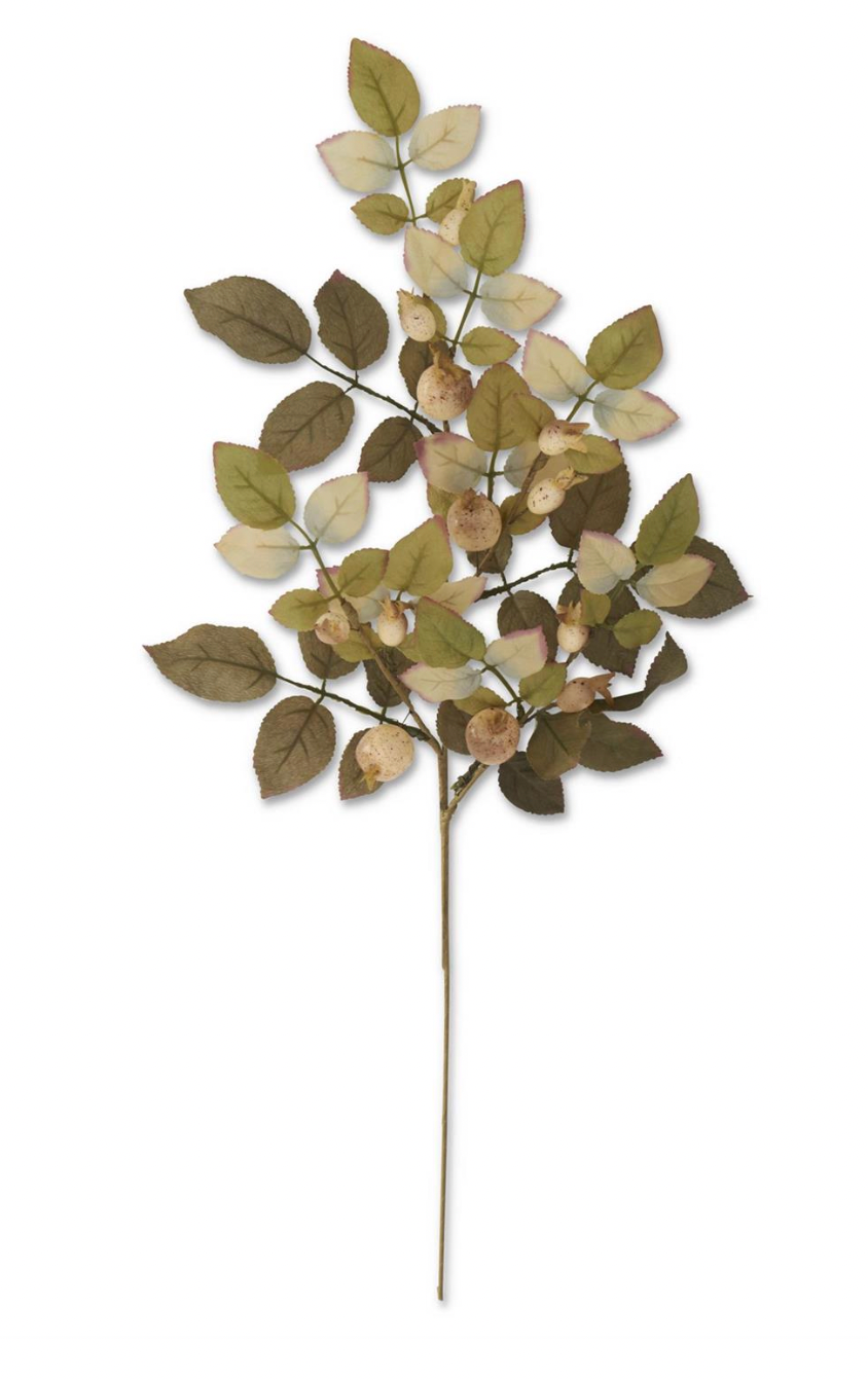 Fall Cream Berry Stem Stem 24''