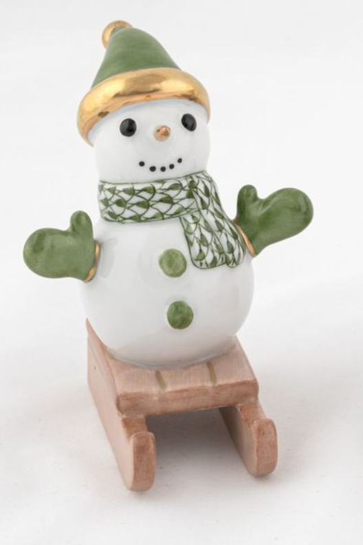 Sledding Snowman