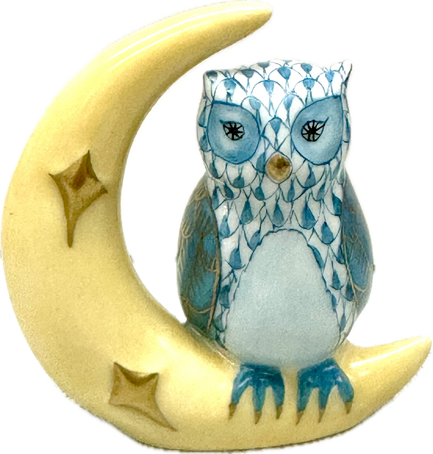 Owl with Crescent Moon