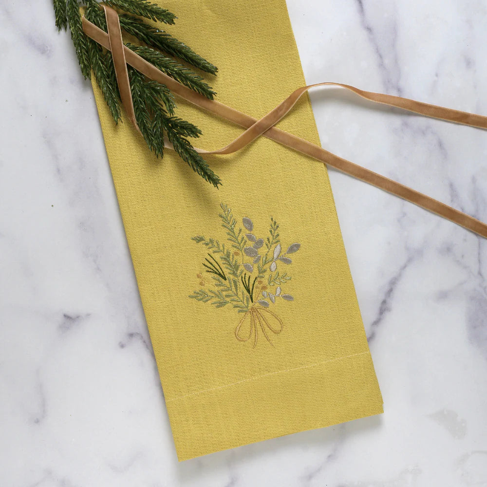 Farmers Market Bouquet Linen Towel