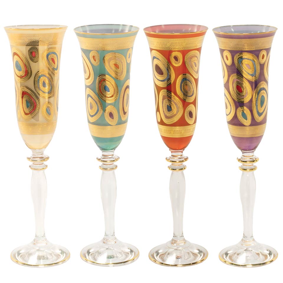 Regalia Assorted Champagne Glasses - Set of 4