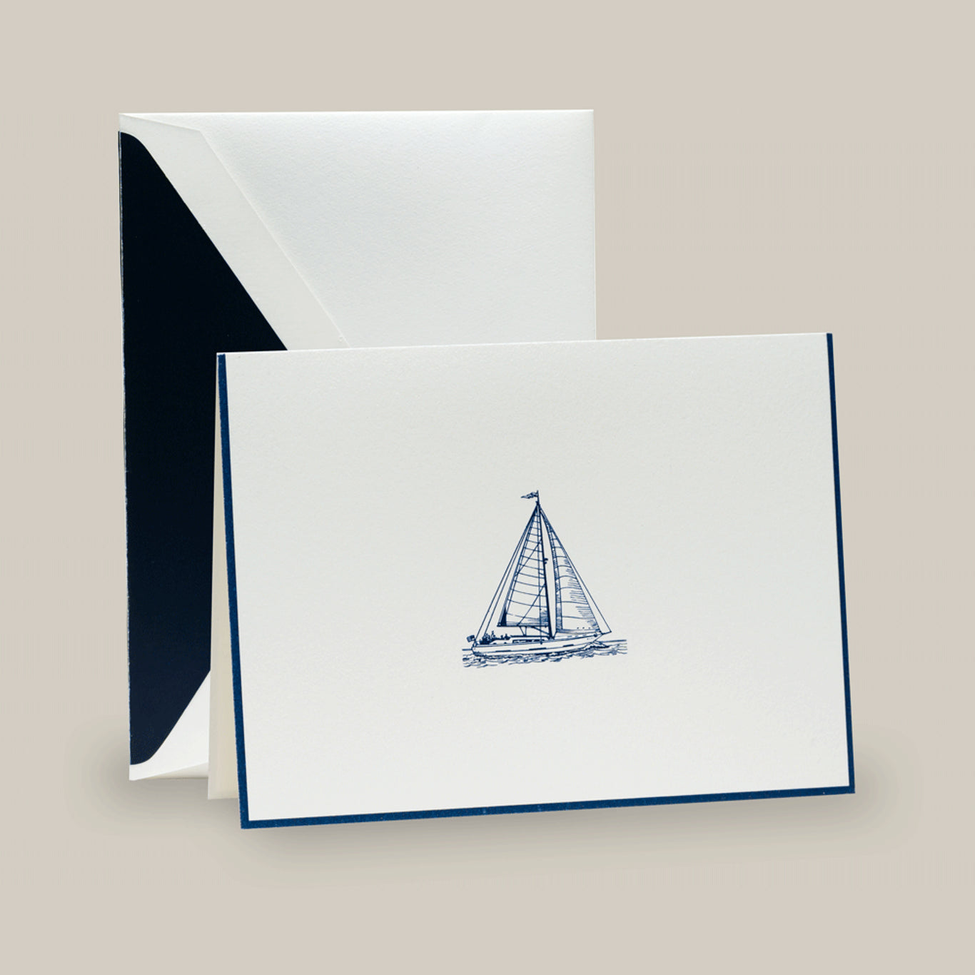 Sailboat Folded Notes