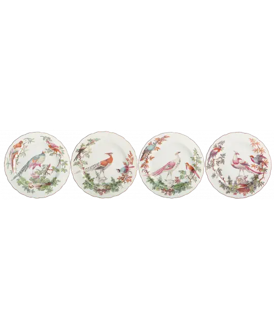 Chelsea Bird Dessert Plate - Set of 4