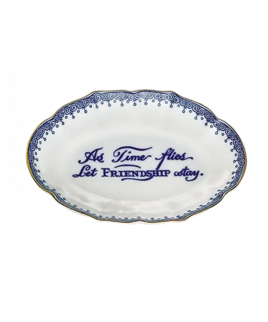 As Time Flies Let Friendship Stay Ring Tray