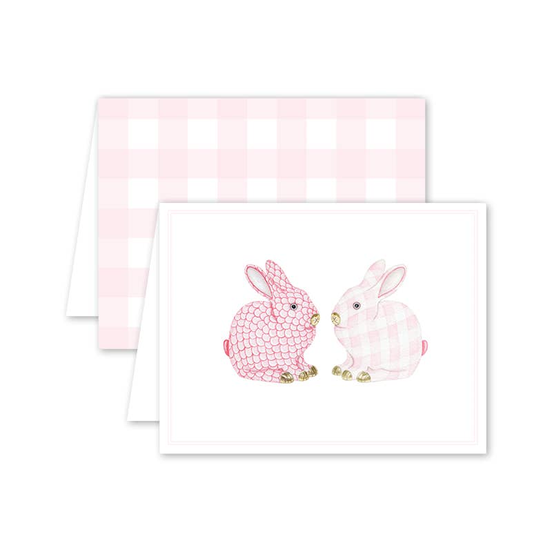 Porcelain Bunnies Greeting Card