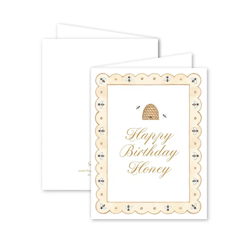 Honey Bee Birthday Greeting Card